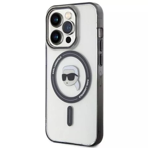 Karl Lagerfeld Etui Karl Lagerfeld KLHMP15XHKHNOTK do iPhone 15 Pro Max 6.7" transparent hardcase IML Karl`s Head MagSafe Karl Lagerfeld Etui Karl Lagerfeld KLHMP15XHKHNOTK do iPhone 15 Pro Max 6.7" transparent hardcase IML Karl`s Head MagSafe