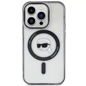 Karl Lagerfeld Etui Karl Lagerfeld KLHMP15XHKHNOTK do iPhone 15 Pro Max 6.7" transparent hardcase IML Karl`s Head MagSafe