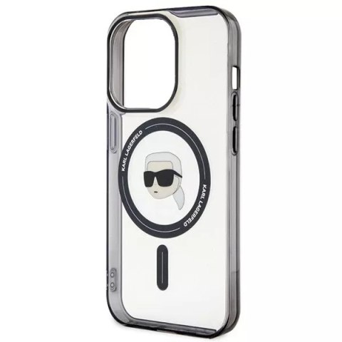 Karl Lagerfeld Etui Karl Lagerfeld KLHMP15XHKHNOTK do iPhone 15 Pro Max 6.7" transparent hardcase IML Karl`s Head MagSafe Karl Lagerfeld Etui Karl Lagerfeld KLHMP15XHKHNOTK do iPhone 15 Pro Max 6.7" transparent hardcase IML Karl`s Head MagSafe