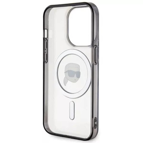 Karl Lagerfeld Etui Karl Lagerfeld KLHMP15XHKHNOTK do iPhone 15 Pro Max 6.7" transparent hardcase IML Karl`s Head MagSafe Karl Lagerfeld Etui Karl Lagerfeld KLHMP15XHKHNOTK do iPhone 15 Pro Max 6.7" transparent hardcase IML Karl`s Head MagSafe