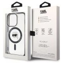 Karl Lagerfeld Etui Karl Lagerfeld KLHMP15XHKHNOTK do iPhone 15 Pro Max 6.7" transparent hardcase IML Karl`s Head MagSafe