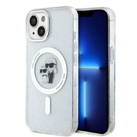 Karl Lagerfeld Etui Karl Lagerfeld KLHMP15SHGKCNOT do iPhone 15 6.1" transparent hardcase Karl&Choupette Glitter MagSafe Karl Lagerfeld Etui Karl Lagerfeld KLHMP15SHGKCNOT do iPhone 15 6.1" transparent hardcase Karl&Choupette Glitter MagSafe