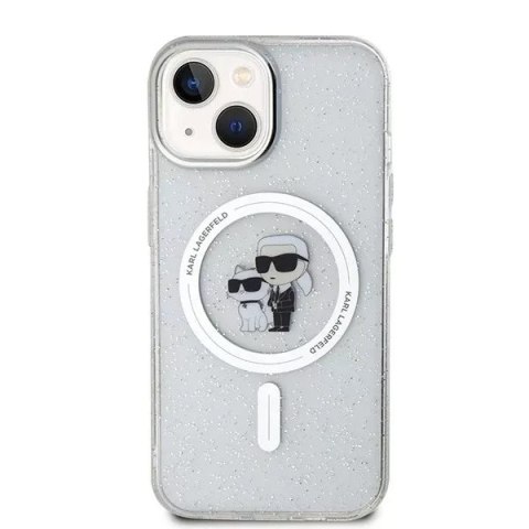 Karl Lagerfeld Etui Karl Lagerfeld KLHMP15SHGKCNOT do iPhone 15 6.1" transparent hardcase Karl&Choupette Glitter MagSafe Karl Lagerfeld Etui Karl Lagerfeld KLHMP15SHGKCNOT do iPhone 15 6.1" transparent hardcase Karl&Choupette Glitter MagSafe