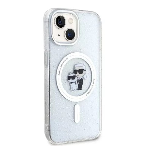 Karl Lagerfeld Etui Karl Lagerfeld KLHMP15SHGKCNOT do iPhone 15 6.1" transparent hardcase Karl&Choupette Glitter MagSafe Karl Lagerfeld Etui Karl Lagerfeld KLHMP15SHGKCNOT do iPhone 15 6.1" transparent hardcase Karl&Choupette Glitter MagSafe