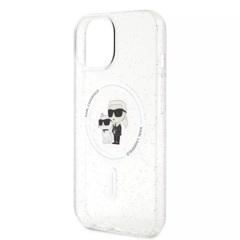 Karl Lagerfeld Etui Karl Lagerfeld KLHMP15SHGKCNOT do iPhone 15 6.1" transparent hardcase Karl&Choupette Glitter MagSafe Karl Lagerfeld Etui Karl Lagerfeld KLHMP15SHGKCNOT do iPhone 15 6.1" transparent hardcase Karl&Choupette Glitter MagSafe