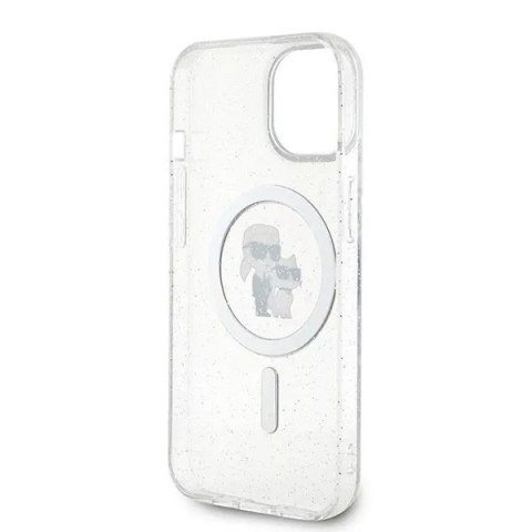 Karl Lagerfeld Etui Karl Lagerfeld KLHMP15SHGKCNOT do iPhone 15 6.1" transparent hardcase Karl&Choupette Glitter MagSafe Karl Lagerfeld Etui Karl Lagerfeld KLHMP15SHGKCNOT do iPhone 15 6.1" transparent hardcase Karl&Choupette Glitter MagSafe