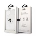Karl Lagerfeld Etui Karl Lagerfeld KLHMP15SHGKCNOT do iPhone 15 6.1" transparent hardcase Karl&Choupette Glitter MagSafe