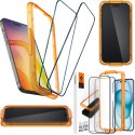 Spigen 2x Szkło hartowane do Apple iPhone 15 / 16 na ekran Spigen Alm Glass FC 2-Pack 9H + zestaw aplikacyjny Black