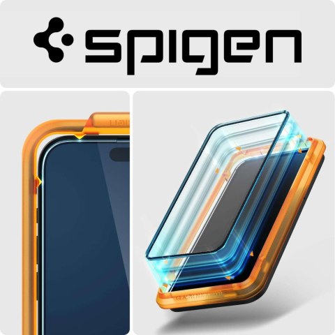 Spigen 2x Szkło hartowane do Apple iPhone 15 / 16 na ekran Spigen Alm Glass FC 2-Pack 9H + zestaw aplikacyjny Black Spigen 2x Szkło hartowane do Apple iPhone 15 / 16 na ekran Spigen Alm Glass FC 2-Pack 9H + zestaw aplikacyjny Black