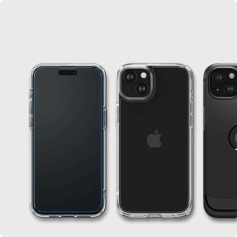 Spigen 2x Szkło hartowane do Apple iPhone 15 / 16 na ekran Spigen Alm Glass FC 2-Pack 9H + zestaw aplikacyjny Black Spigen 2x Szkło hartowane do Apple iPhone 15 / 16 na ekran Spigen Alm Glass FC 2-Pack 9H + zestaw aplikacyjny Black