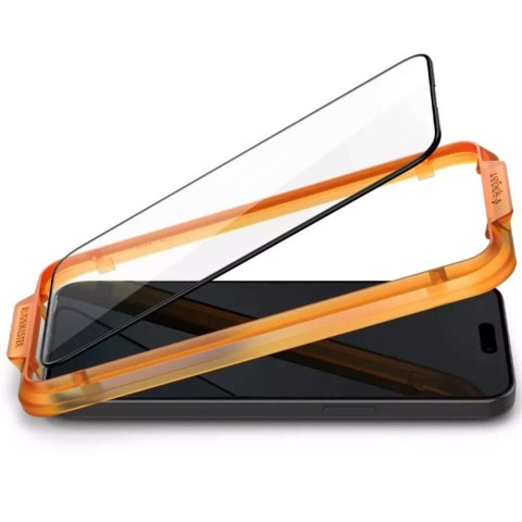 Spigen 2x Szkło hartowane do Apple iPhone 15 / 16 na ekran Spigen Alm Glass FC 2-Pack 9H + zestaw aplikacyjny Black Spigen 2x Szkło hartowane do Apple iPhone 15 / 16 na ekran Spigen Alm Glass FC 2-Pack 9H + zestaw aplikacyjny Black