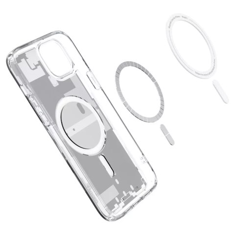 Spigen Etui Spigen Ultra Hybrid Mag Magsafe do Apple iPhone 15 Zero One White Spigen Etui Spigen Ultra Hybrid Mag Magsafe do Apple iPhone 15 Zero One White