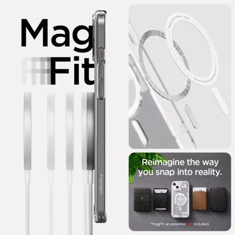 Spigen Etui Spigen Ultra Hybrid Mag Magsafe do Apple iPhone 15 Zero One White Spigen Etui Spigen Ultra Hybrid Mag Magsafe do Apple iPhone 15 Zero One White