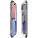Spigen Etui do iPhone 15 Spigen Ultra Hybrid Mag Case do MagSafe obudowa ochronna na telefon Graphite przezroczyste z szarym pierścieni