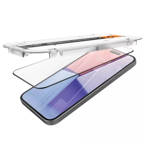 Spigen Szkło hartowane Spigen Glas.tR "EZ Fit" FC 2-Pack do iPhone 15 / 16 Black Spigen Szkło hartowane Spigen Glas.tR "EZ Fit" FC 2-Pack do iPhone 15 / 16 Black