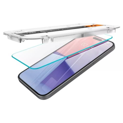 Spigen Szkło hartowane Spigen Glas.tR "EZ Fit" do iPhone 15 / 16 Clear Spigen Szkło hartowane Spigen Glas.tR "EZ Fit" do iPhone 15 / 16 Clear