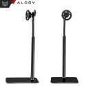 Alogy Stojak uchwyt na telefon do Mag Safe magnetyczny biurkowy Statyw teleskopowy do telefonu stal ABS Alogy Czarny