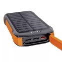 Choetech Powerbank solarny z ładowaniem indukcyjnym Choetech B567 3x USB 20000mAh 20W / QC 18W / Qi 10W (czarno-pomarańczowy)