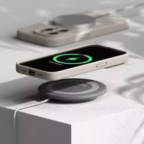 Ringke Etui Ringke Silicone Magnetic MagSafe do Apple iPhone 15 Pro Stone Ringke Etui Ringke Silicone Magnetic MagSafe do Apple iPhone 15 Pro Stone