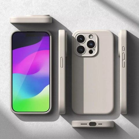 Ringke Etui Ringke Silicone Magnetic MagSafe do Apple iPhone 15 Pro Stone Ringke Etui Ringke Silicone Magnetic MagSafe do Apple iPhone 15 Pro Stone