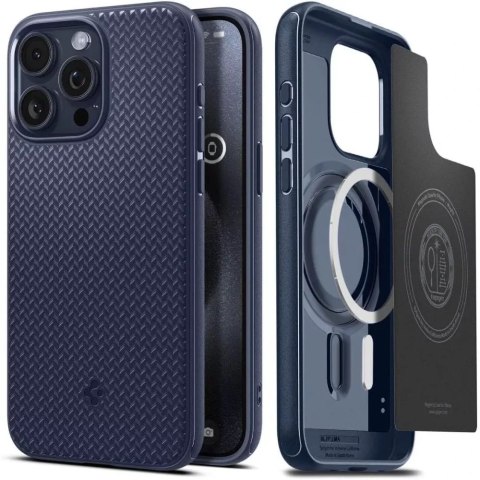Spigen Etui Spigen Mag Armor MagSafe do Apple iPhone 15 Pro Max Navy Blue Spigen Etui Spigen Mag Armor MagSafe do Apple iPhone 15 Pro Max Navy Blue