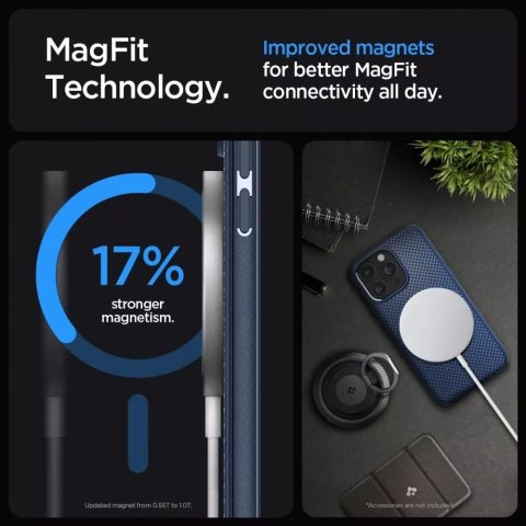 Spigen Etui Spigen Mag Armor MagSafe do Apple iPhone 15 Pro Max Navy Blue Spigen Etui Spigen Mag Armor MagSafe do Apple iPhone 15 Pro Max Navy Blue