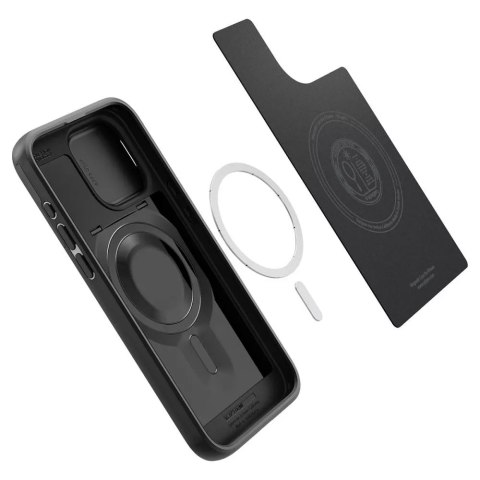 Spigen Etui Spigen Optik Armor Mag MagSafe do Apple iPhone 15 Pro Max Black Spigen Etui Spigen Optik Armor Mag MagSafe do Apple iPhone 15 Pro Max Black
