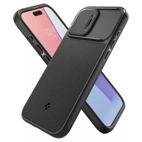 Spigen Etui Spigen Optik Armor Mag MagSafe do Apple iPhone 15 Pro Max Black Spigen Etui Spigen Optik Armor Mag MagSafe do Apple iPhone 15 Pro Max Black