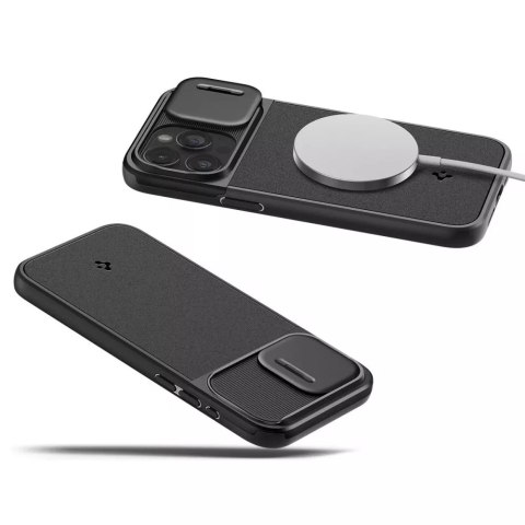 Spigen Etui Spigen Optik Armor Mag MagSafe do Apple iPhone 15 Pro Max Black Spigen Etui Spigen Optik Armor Mag MagSafe do Apple iPhone 15 Pro Max Black