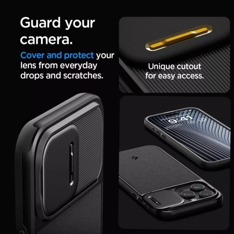 Spigen Etui Spigen Optik Armor Mag MagSafe do Apple iPhone 15 Pro Max Black Spigen Etui Spigen Optik Armor Mag MagSafe do Apple iPhone 15 Pro Max Black