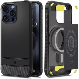 Spigen Etui Spigen Rugged Armor Mag Magsafe do Apple iPhone 15 Pro Max Matte Black