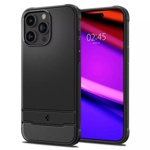 Spigen Etui Spigen Rugged Armor Mag Magsafe do Apple iPhone 15 Pro Matte Black Spigen Etui Spigen Rugged Armor Mag Magsafe do Apple iPhone 15 Pro Matte Black