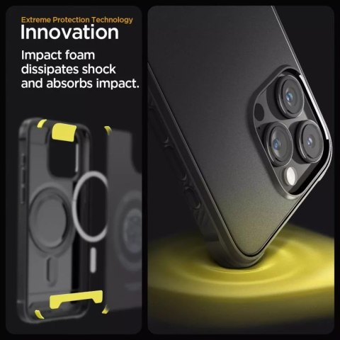 Spigen Etui Spigen Rugged Armor Mag Magsafe do Apple iPhone 15 Pro Matte Black Spigen Etui Spigen Rugged Armor Mag Magsafe do Apple iPhone 15 Pro Matte Black