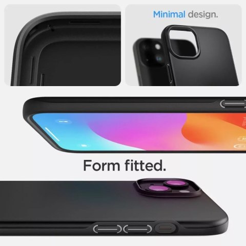 Spigen Etui Spigen Thin Fit do Apple iPhone 15 Plus Black Spigen Etui Spigen Thin Fit do Apple iPhone 15 Plus Black