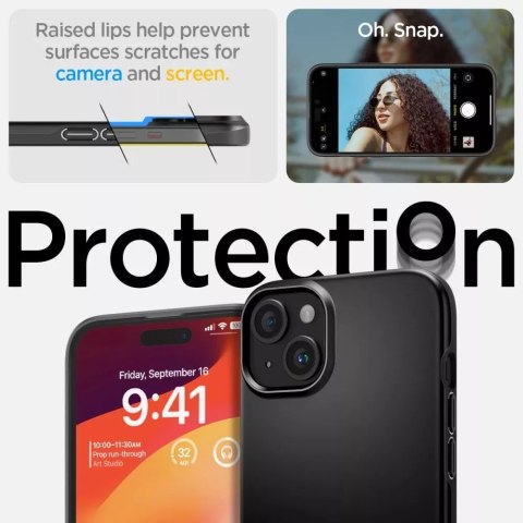 Spigen Etui Spigen Thin Fit do Apple iPhone 15 Plus Black Spigen Etui Spigen Thin Fit do Apple iPhone 15 Plus Black
