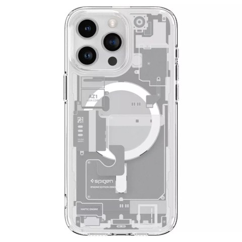 Spigen Etui Spigen Ultra Hybrid Mag MagSafe do Apple iPhone 15 Pro Zero One White Spigen Etui Spigen Ultra Hybrid Mag MagSafe do Apple iPhone 15 Pro Zero One White