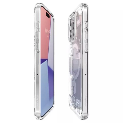 Spigen Etui Spigen Ultra Hybrid Mag MagSafe do Apple iPhone 15 Pro Zero One White Spigen Etui Spigen Ultra Hybrid Mag MagSafe do Apple iPhone 15 Pro Zero One White