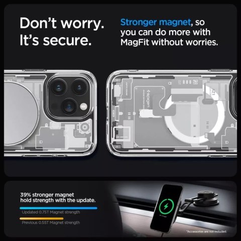 Spigen Etui Spigen Ultra Hybrid Mag MagSafe do Apple iPhone 15 Pro Zero One White Spigen Etui Spigen Ultra Hybrid Mag MagSafe do Apple iPhone 15 Pro Zero One White