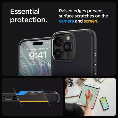 Spigen Etui Spigen Ultra Hybrid do Apple iPhone 15 Pro Frost Black Spigen Etui Spigen Ultra Hybrid do Apple iPhone 15 Pro Frost Black