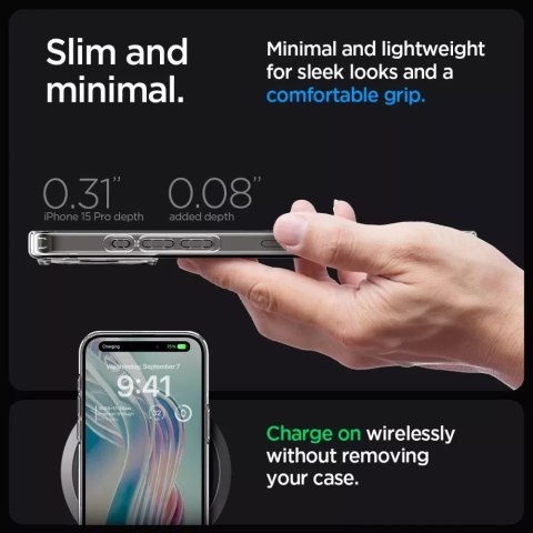 Spigen Etui Spigen Ultra Hybrid do Apple iPhone 15 Pro Frost Clear Spigen Etui Spigen Ultra Hybrid do Apple iPhone 15 Pro Frost Clear