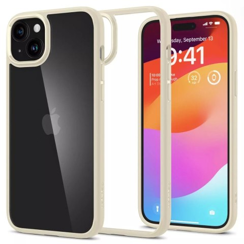 Spigen Etui Spigen Ultra Hybrid do iPhone 15 Plus - beżowe Spigen Etui Spigen Ultra Hybrid do iPhone 15 Plus - beżowe