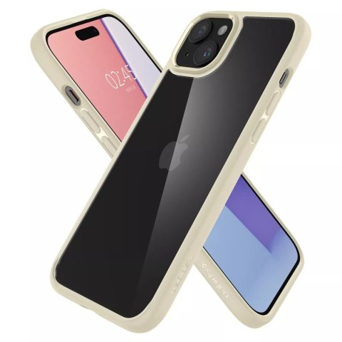 Spigen Etui Spigen Ultra Hybrid do iPhone 15 Plus - beżowe Spigen Etui Spigen Ultra Hybrid do iPhone 15 Plus - beżowe