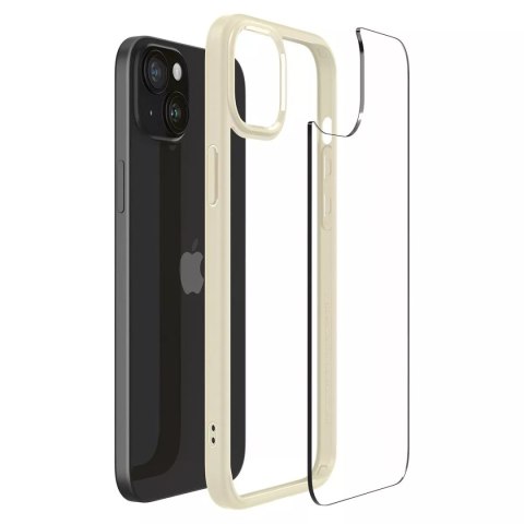 Spigen Etui Spigen Ultra Hybrid do iPhone 15 Plus - beżowe Spigen Etui Spigen Ultra Hybrid do iPhone 15 Plus - beżowe