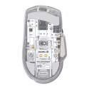Dareu Bezprzewodowa mysz gamingowa + stacja ładująca Dareu A955 RGB 400-12000 DPI (biała)