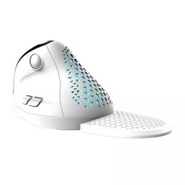 Delux Bezprzewodowa mysz pionowa Delux M618XSD BT+2.4G RGB (biała)