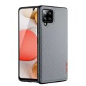 Dux Ducis Dux Ducis Fino etui pokrowiec pokryty nylonowym materiałem Samsung Galaxy A42 5G szary
