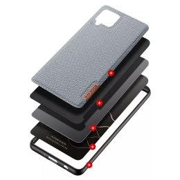 Dux Ducis Dux Ducis Fino etui pokrowiec pokryty nylonowym materiałem Samsung Galaxy A42 5G szary