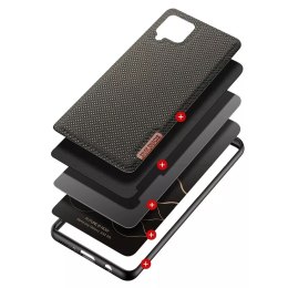 Dux Ducis Dux Ducis Fino etui pokrowiec pokryty nylonowym materiałem Samsung Galaxy A42 5G zielony