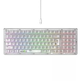 Havit Klawiatura mechaniczna gamingowa Havit KB875L Przezroczysta