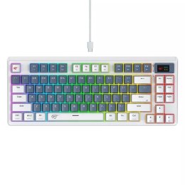 Havit Klawiatura mechaniczna gamingowa Havit KB884L Biała